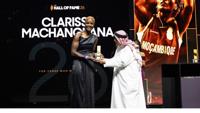 Clarisse Machanguana enshrinement ©FIBA