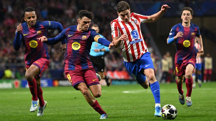 Julian against Barcelona in the Champions League (©Denis Doyle/Getty Images))