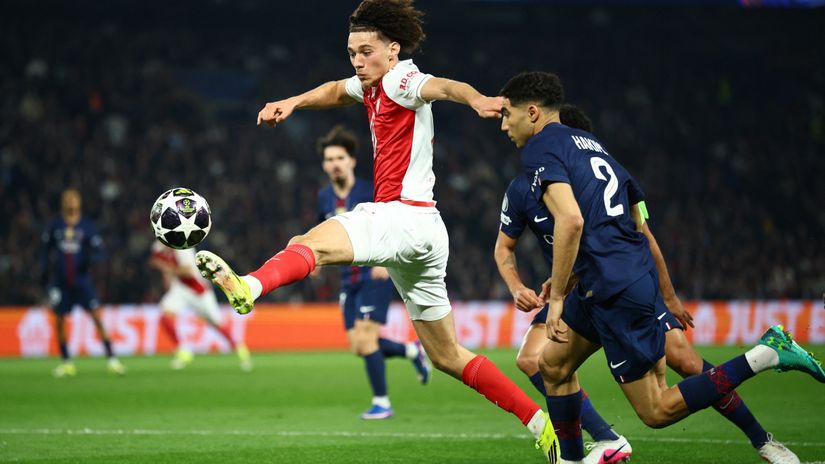 Akliouche danced his way to Parc des Princes with some excellent displays against PSG (©REUTERS/Sarah Meyssonnier)