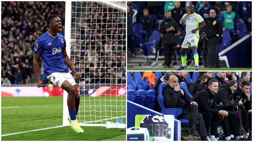 Disbelief on the faces of Manchester City fans and players (©Getty Images)