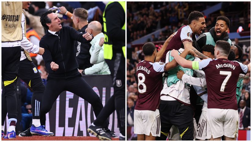 Unai and his boys were ecstatic... (©Gallo images/Getty images)