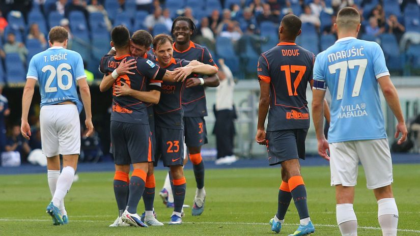 The Nerazzurri's celebration (©Paolo Bruno/Getty Images)