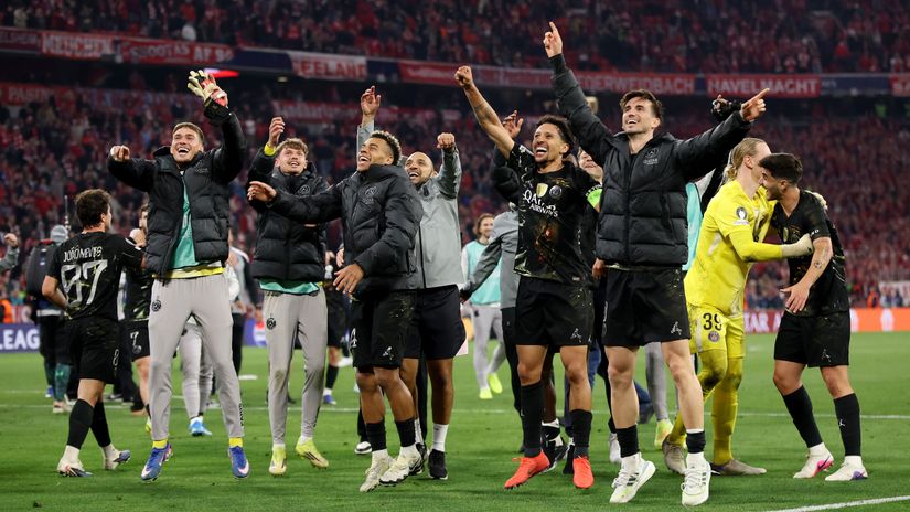 PSG celebration against Bayern (©Getty Images)