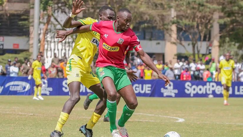 APS Bomet players smiling to bank after earning millions from win over Mathare United