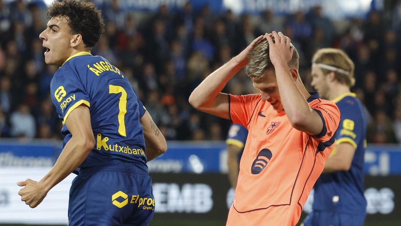 Dani Olmo and Co. did not enjoy their trip to Vitoria-Gasteiz (©Reuters/Vincent West/Gallo Images)