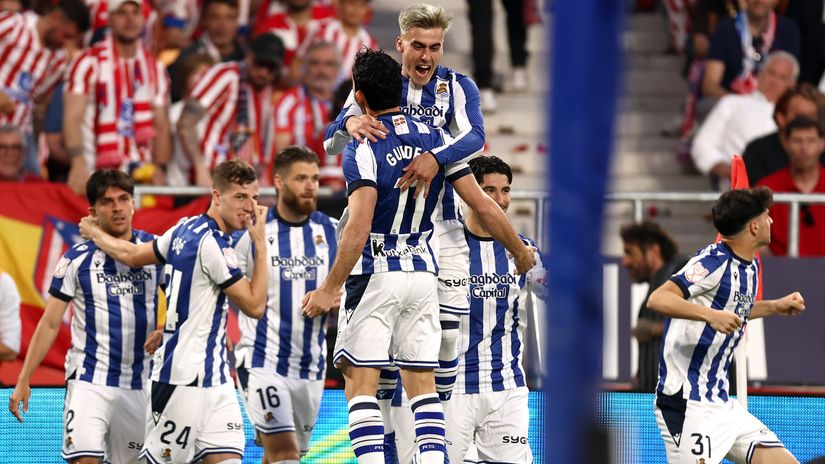 Real Sociedad players celebrating (©Getty Images)