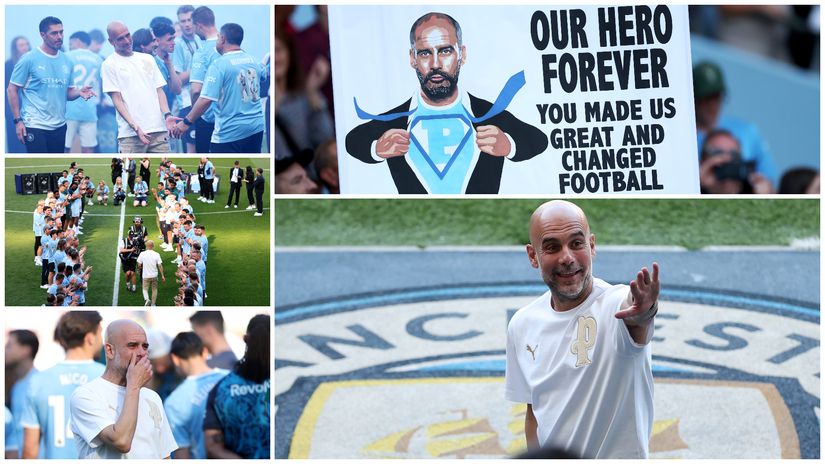 Emotional farewell at the Etihad (©Gety images)