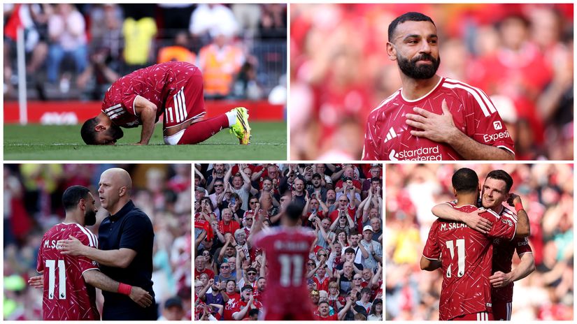 Tears and hugs at Anfield... (©Getty images)