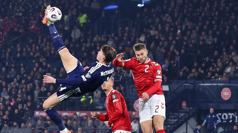McTominay's goal against Denmark (©Gallo Images)