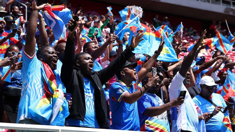 DR Congo fans in the stands (©Simon Barber/Getty Images)