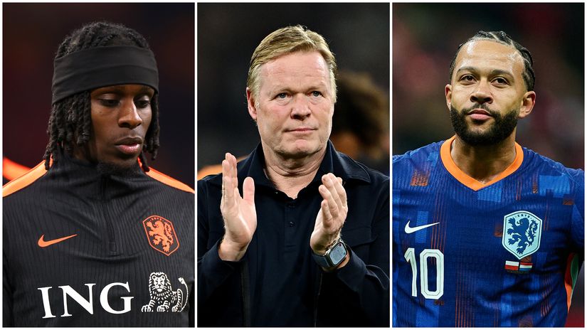 Frimpong, Koeman and Depay (©Getty images)