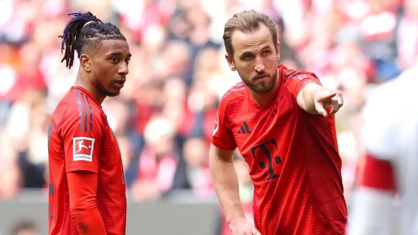 Michael Olise and Harry Kane (©Getty Images)