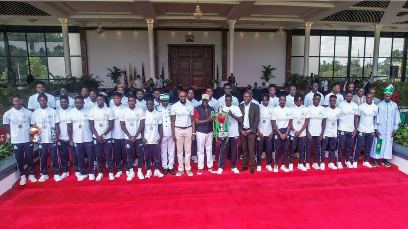 Gor Mahia during their visist to State House ©Gor Mahia FC