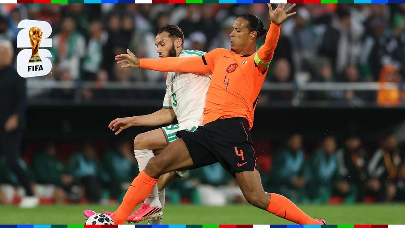 Van Dijk in action for the Oranje (©Dean Mouhtaropoulos/Getty Images)