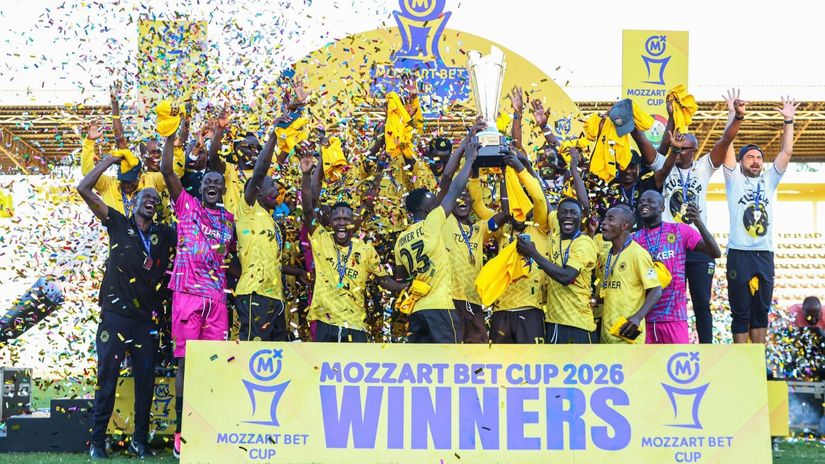 Tusker celebrate winning 2026 Mozzart Bet Cup © courtesy