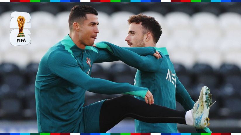 Cristiano Ronaldo and Diogo Jota (©Gallo Images)