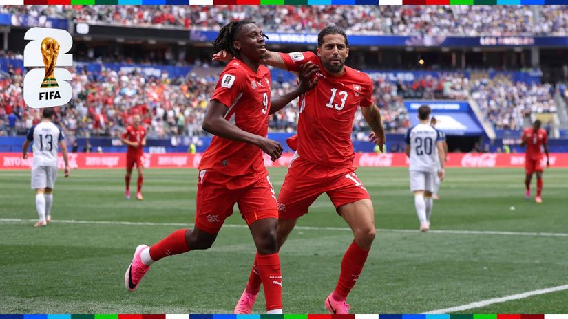 Manzambi and Rodriguez celebrating the goal (©Getty Images)