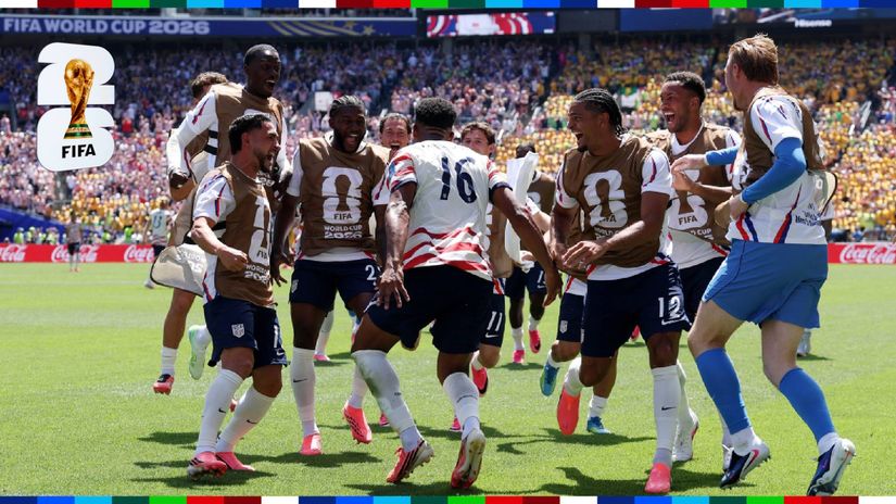 The Americans' ecstatic celebration (©Jamie Squire/Getty Images)