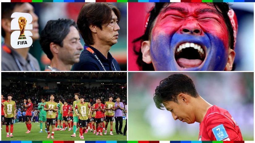 South Korean coach, players, Heung-min Son and the fans exasperated (©Getty images)