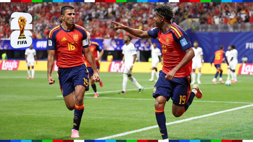 Rodri and Yamal celebrating the goal (©Getty Images)
