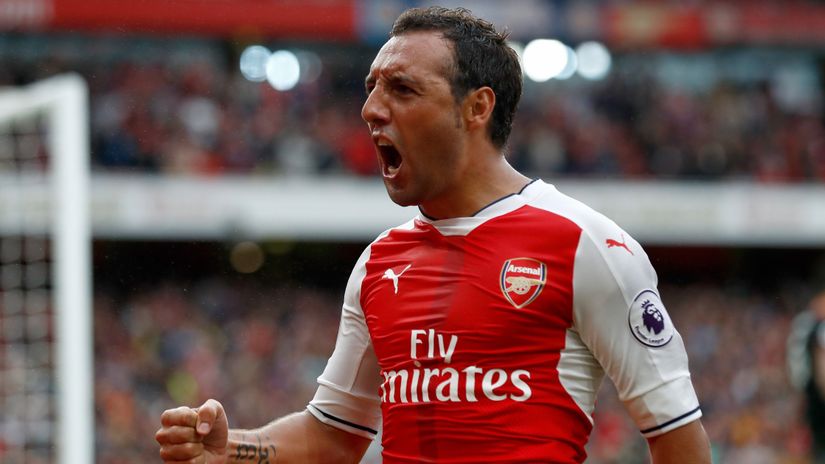 Santi Cazorla with Arsenal, back in 2016 (©Clive Rose/Getty Images)