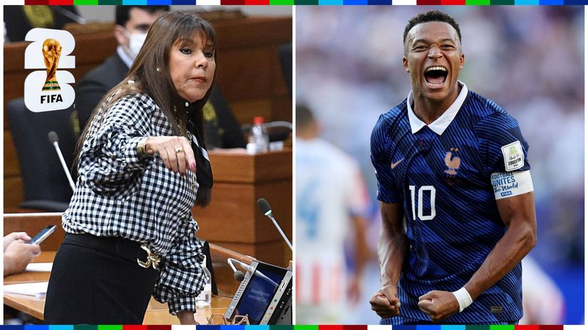 Celeste Amarilla & Kylian Mbappe (©AFP/Getty Images)