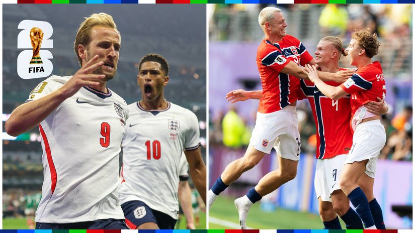 England and Norway players celebrating (©Getty Images)