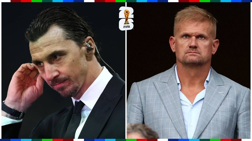 Zlatan Ibrahimovic and Alf-Inge Haaland (©Getty Images/Gallo Images)