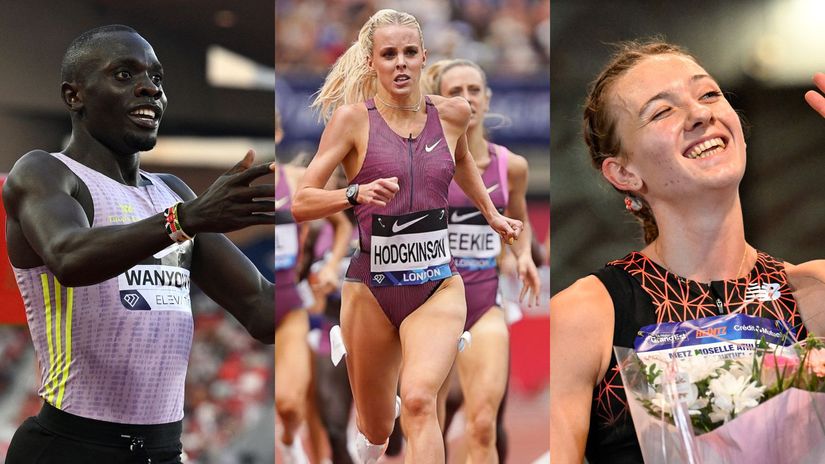 Wanyonyi/Hodgkinson/Broeders-Bol ©AFP/World Athletics