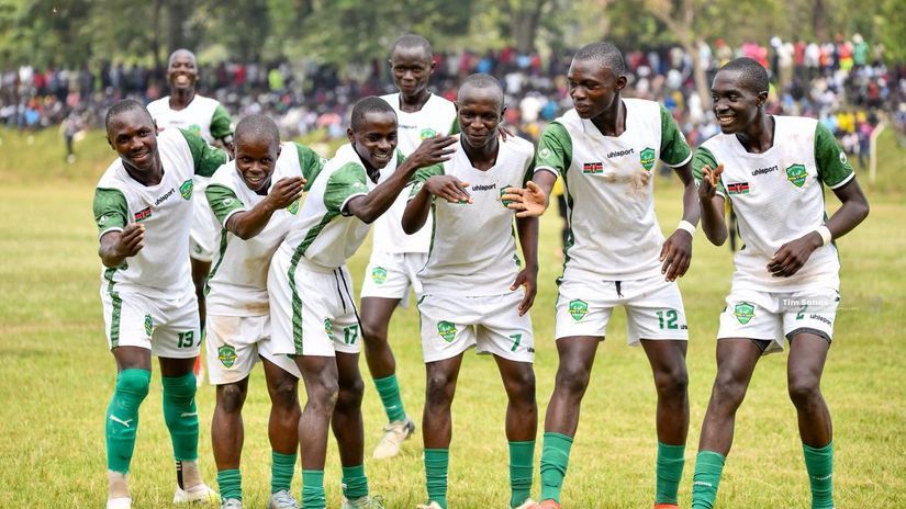 Kakamega School players celebrate ©Tim Sande