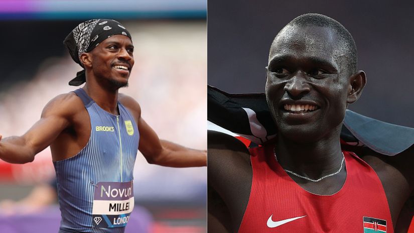 Brandon Miller/David Rudisha ©Getty Images