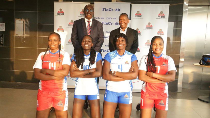 Postbank women's volleyball team © courtesy