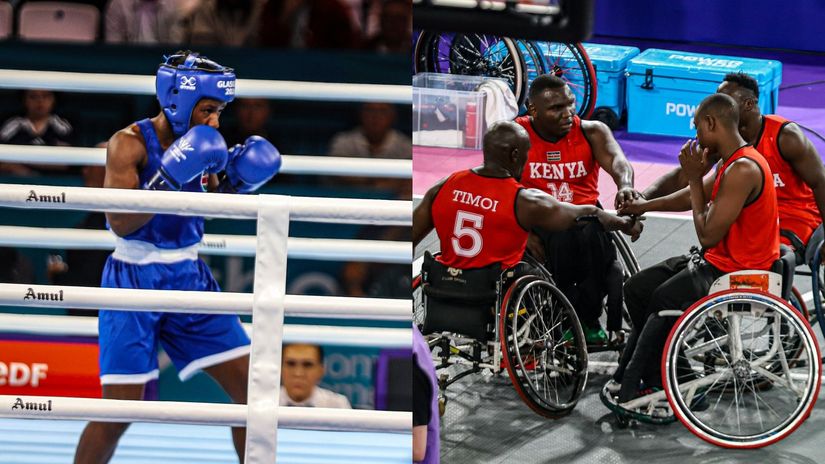 Amina Martha/Kenya men's wheelchair team ©Team Kenya