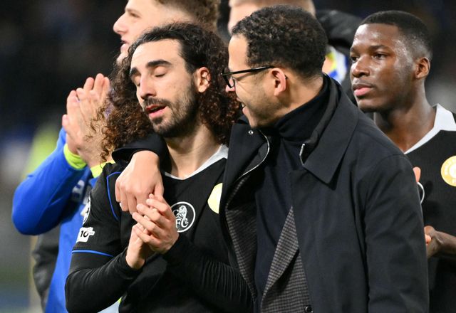 Cucurella and Rosenior (©AFP)