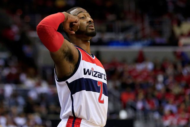 Wall with the Wizards in 2015 (©Rob Carr/Getty Images)