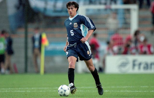 Matias Almeyda with Argentina in the 1998 FIFA World Cup (©AFP)