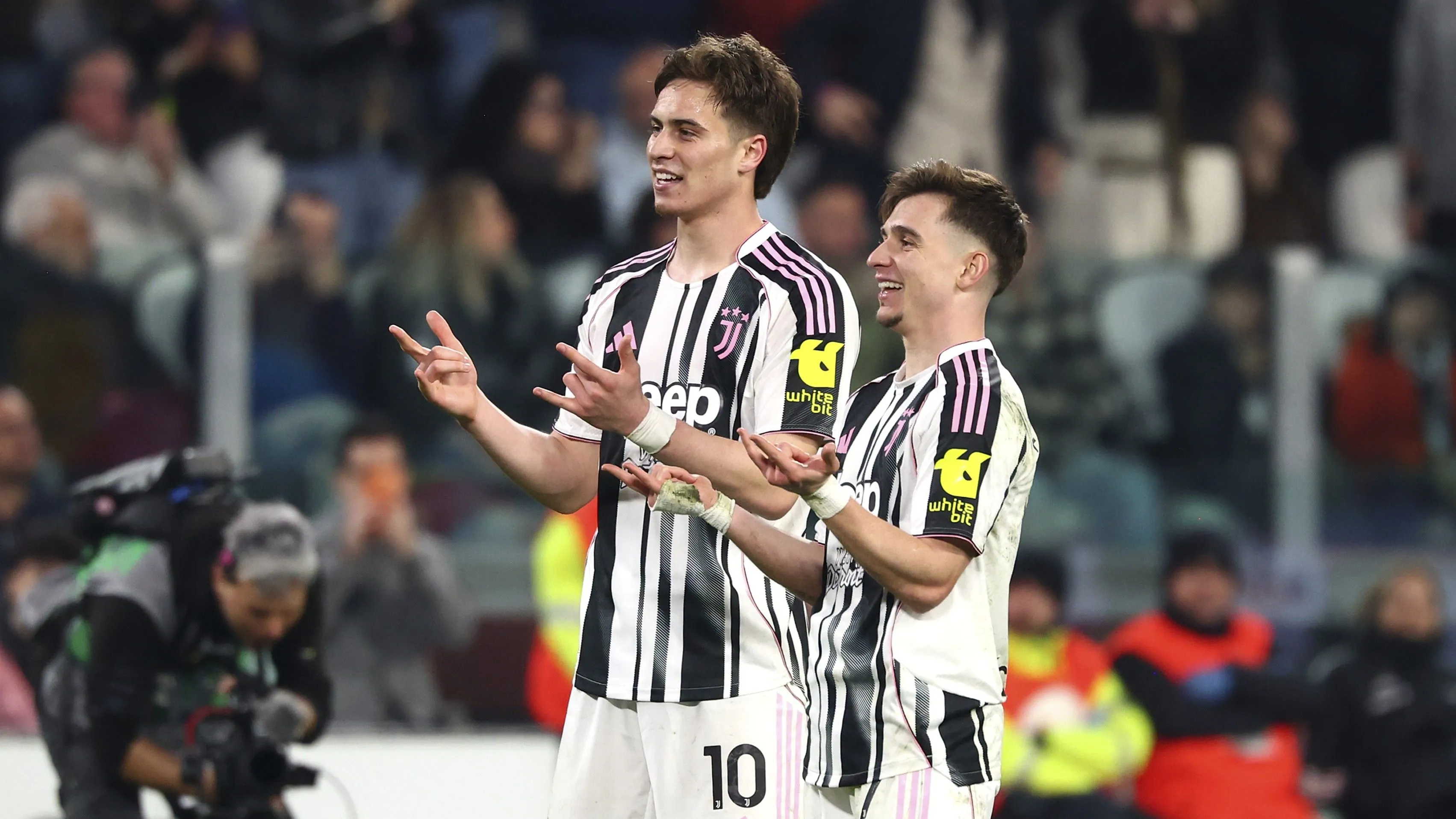 Yildiz and Conceicao's celebration (©Giuseppe Cottini/Getty Images)