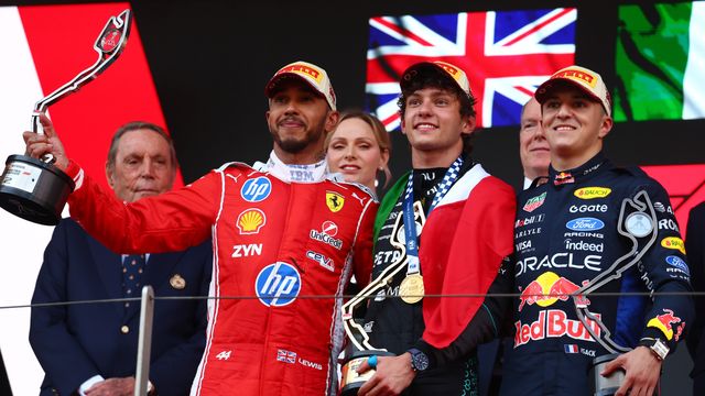 Hamilton, Antonelli and Hadjar (©Getty Images)