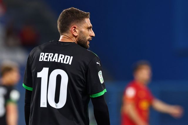 Domenico Berardi wearing Sassuolo's #10 last month (©Luca Amedeo Bizzarri/Getty Images/Gallo Images) 