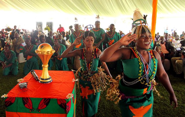 Victory celebration in Zambia following the Copper Bullets' triumph at the 2012 AFCON (©AFP)