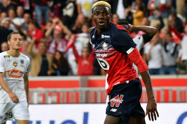 Osimhen in 2019, during his spell with Lille (©AFP)
