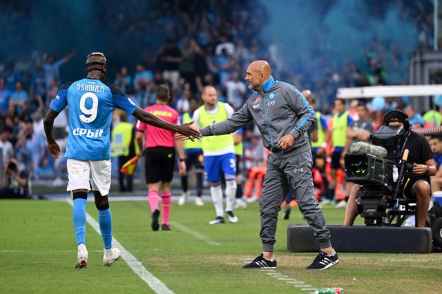Osimhen and Spalletti in 2023 (©Francesco Pecoraro/Getty Images)