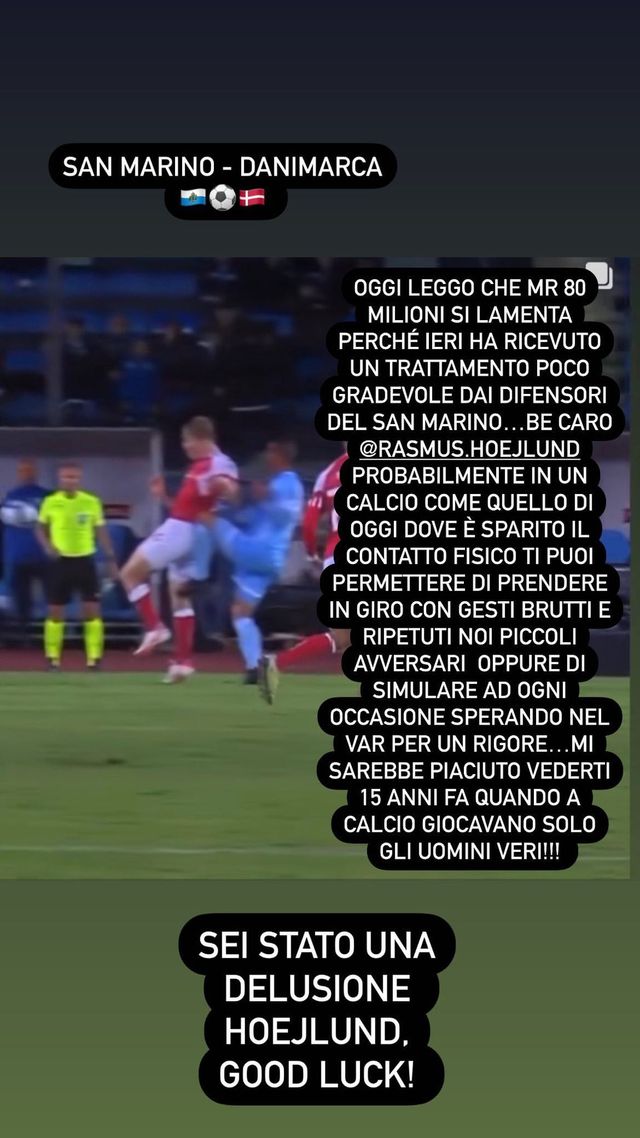 Di Maio's original post in Italian (©Instagram)