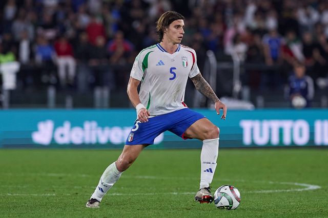 Calafiori representing Italy (©Emmanuele Ciancaglini/Getty Images)